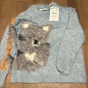 Zara Light Blue Fuzzy Sweater